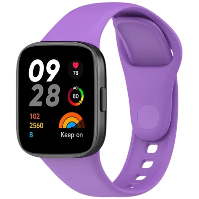 Correa de silicona Morado para Xiaomi Redmi Watch 3 - Marca CROCOCASE