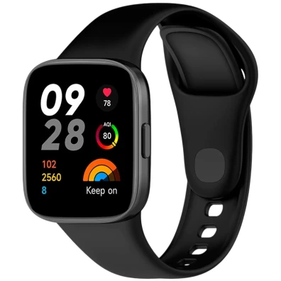 Correa de silicona Xiaomi Redmi Watch 3 Negro - Marca CROCOCASE