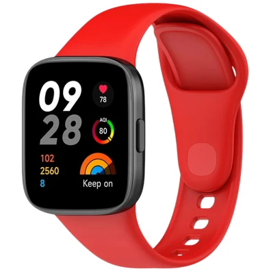 Correa de silicona Roja para Xiaomi Redmi Watch 3 - CROCOCASE
