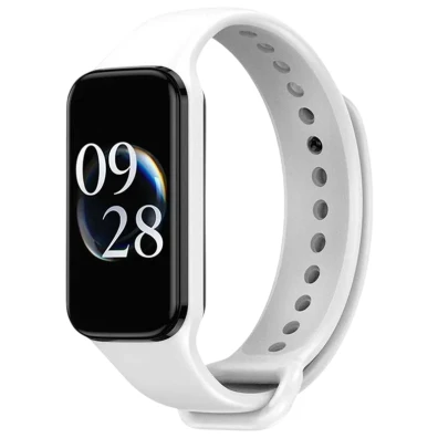 Correa de Silicona Blanca Xiaomi Mi Smart Band 8 Active / Redmi Smart Band 2 - CROCOCASE