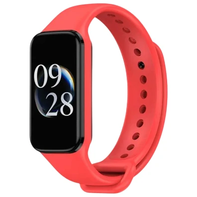 Correa Xiaomi Mi Smart Band 8 Active y Redmi Smart Band 2 Silicona Roja - CROCOCASE