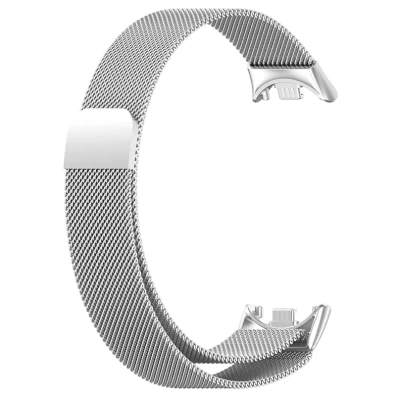 Correa Milanesa Magnética Plata para Xiaomi Mi Smart Band 9 / Mi Smart Band 8