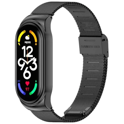 Correa Xiaomi Smart Band 7 Milanesa Clip Negro - CROCOCASE