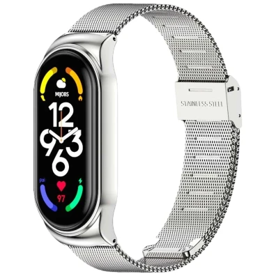 Correa Xiaomi Smart Band 7 Milanesa Clip Plata - CROCOCASE