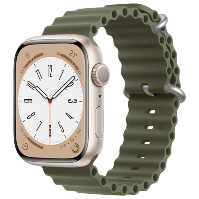 Correa Apple Watch Wave Verde Alpino 42/44/45/49mm - CROCOCASE