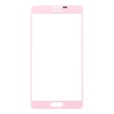 Cristal frontal para Samsung Galaxy Note 4 Rosa