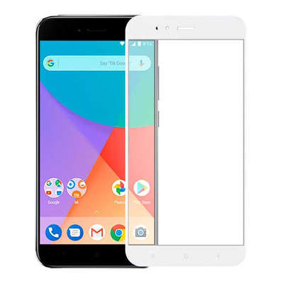 Cristal Templado Completo Curvo 5D - Xiaomi Mi A1 Blanco