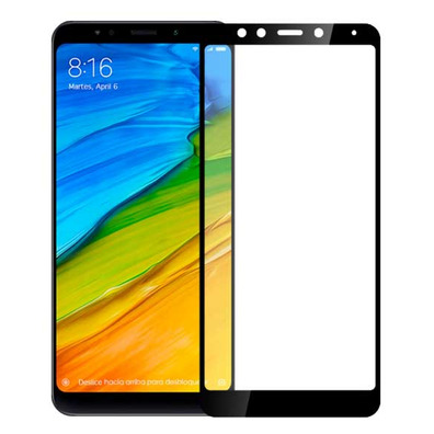 Cristal Templado Completo Curvo 5D - Xiaomi Redmi 5 Plus Negro