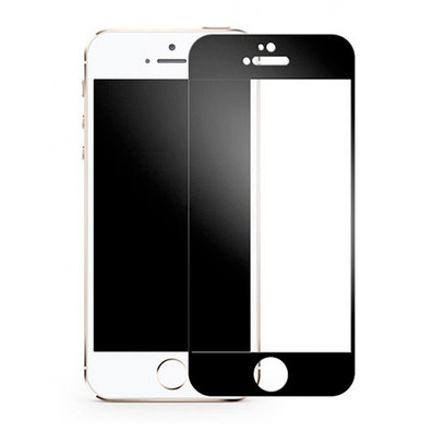 Cristal Templado Completo - iPhone 5/5S/5C/SE Negro