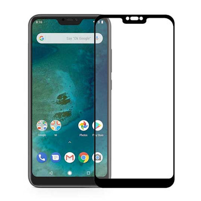 Cristal Templado Completo - Xiaomi Mi A2 Lite (Redmi 6 Pro) Negro