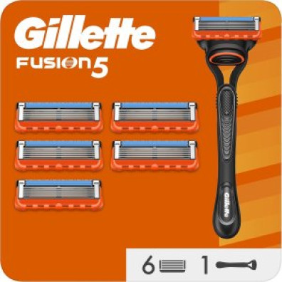 Cuchilla de Afeitar Gillette Fusion 5 Flexball con Banda Lubricante - 6 Recambios
