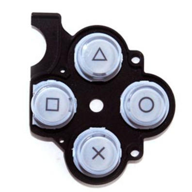 Repuesto D-Pad Rubber y Botones Silver PSP Slim