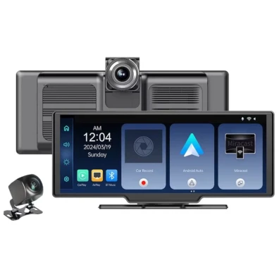 Dash Cam SD102602 Pantalla táctil 10.26" Inalámbrico CarPlay Android Auto Cámara trasera
