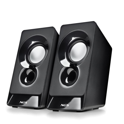 Altavoces NGS SB210 2.0 con Alimentación USB Jack 3.5mm, 12W y Control de Volumen - Color Negro