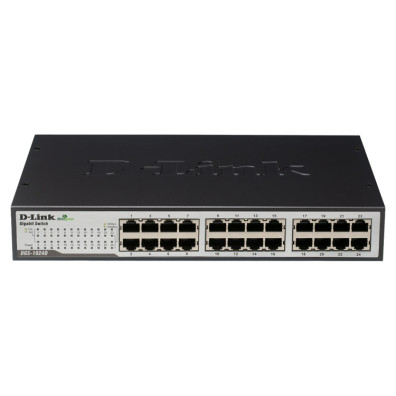 Switch de Red D-Link 24 Puertos Gigabit Ethernet - Alto Rendimiento