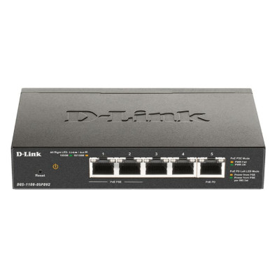 D-LINK SWITCH 5 PUERTOS PoE 10/100/1Gbit EASYSMART