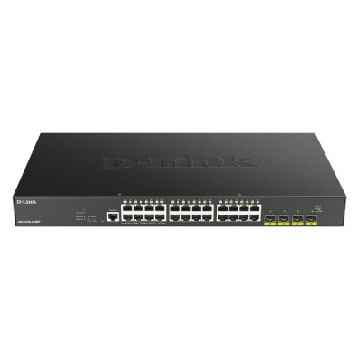D-LINK SWITCH 24 PUERTOS 10/100/1Gbit y 4 10Gbit. SFP+ PoE
