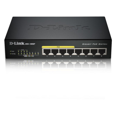 Switch D-Link 8 Puertos PoE Gigabit - Mejora tu red con eficiencia