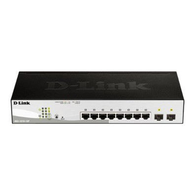 Switch D-Link 10 Puertos Ethernet Gigabit PoE