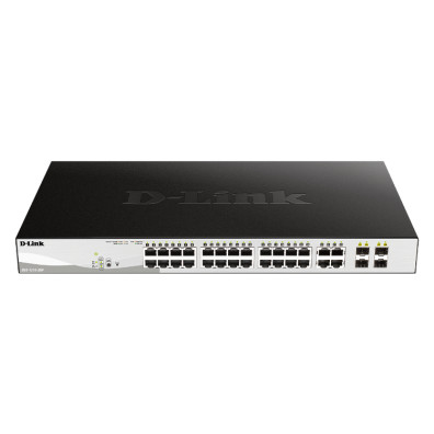 Switch D-Link 28 puertos 10/100/1Gbit PoE - Alta velocidad