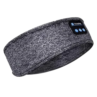 Auriculares Bluetooth Diadema Elástica Gris