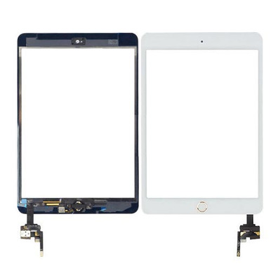 Digitalizador Blanco con Botón Dorado iPad Mini 3