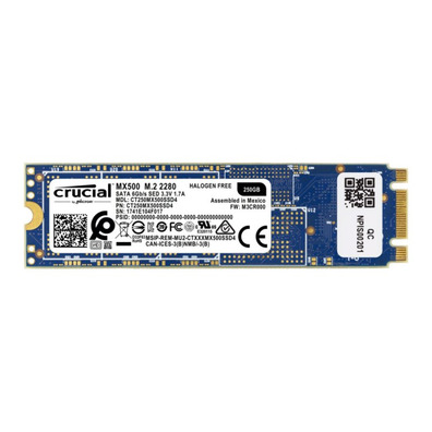 Disco Duro Crucial CT250MX500SSD4 MX500 M.2 2280S 250GB