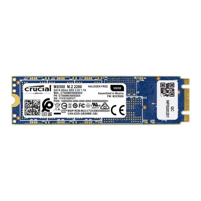 Disco Duro Crucial CT500MX500SSD4 MX500 M.2 2280S 500GB