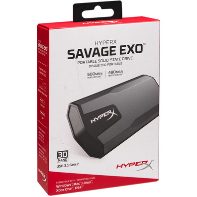 Disco duro externo Kingston SSD  Savage EXO 960 GB USB 3.1