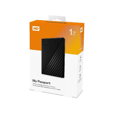 Disco duro Externo Western Digital My Passport 1 TB 2.5'' Negro