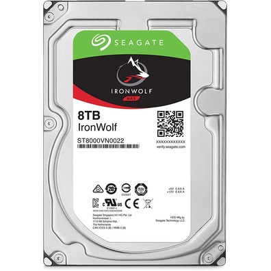 Disco Duro Seagate 3.5'' 8TB SATA 3 256MB IronWolf