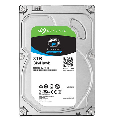 Disco Duro Seagate Skyhawk 3.5'' 3TB SATA 3 256MB