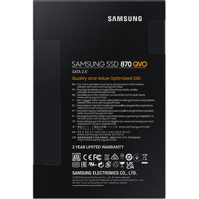 Disco Duro SSD 1 TB Samsung 870 QVO SATA 2.5''