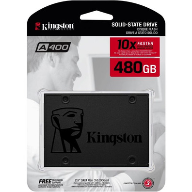 Disco Duro SSD Kingston A400 480GB SATA 3 2.5''