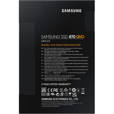 Disco Duro SSD Samsung 870 QVO 2TB SATA 3 2.5''