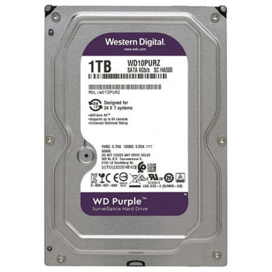 Disco Duro Western Digital Purple (Videovigilancia) 1TB 3.5'' SATA 3