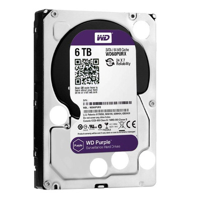 Disco Duro Western Digital Purple (Videovigilancia) 6TB 3.5'' SATA 3