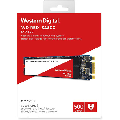 Disco M.2 Western Digital Red SA500 NAS WDS500G1R0B SSD 500 GB