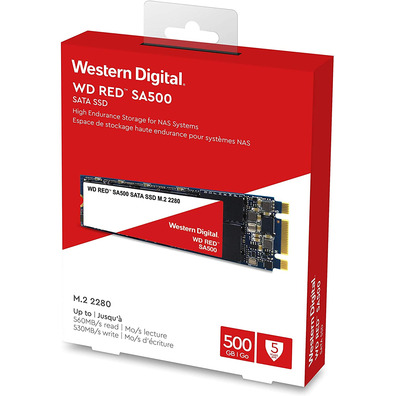 Disco M.2 Western Digital Red SA500 NAS WDS500G1R0B SSD 500 GB