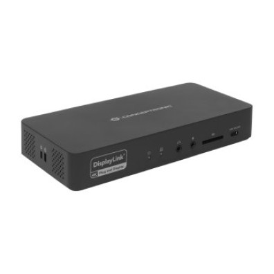 Conceptronic Docking USB-C 17-in-1 2xHDMI 2xDP 2xUSB-A 3.2 3xUSB-C Audio In/Out PD 96W 1xRJ45 2.5GBE