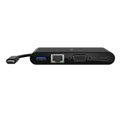 DOCKING USB-C BELKIN 1xUSB-A 3,0 1x1Gb RJ45 1xVGA 1xHDMI (4K) COLOR NEGRO