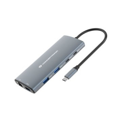 DOCKING USB-C CONCEPTRONIC DONN06 - 1xHDMI/1xUSB-C PD 60W/3xUSB-A 3.0/1xSD/1xRJ45
