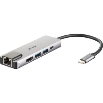 DOCKING USB-C D-LINK DUB-M520 HDMI 4K USB-A 3.0 PD 60W Thunderbolt 3 RJ45