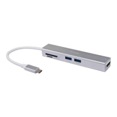DOCKING USB-C EQUIP 133480 - 1xHDMI 4K, 3xUSB-A 3.0, 1x LECTOR DE TARJETAS