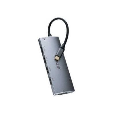 DOCKING USB-C EQUIP 133482 - HDMI 4K USB-C PD 100W Lectores Tarjetas USB-A