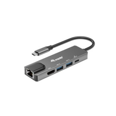 DOCKING USB-C EQUIP 133489 - HDMI 4K y USB-C PD 100W - Conexión Completa para Portátiles