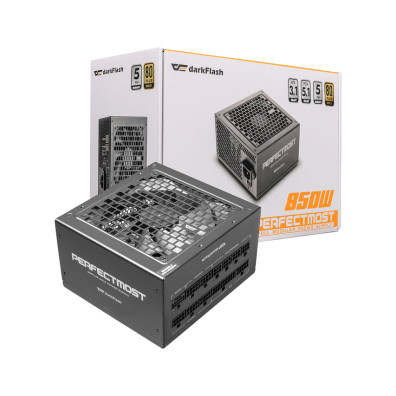 Fuente de Alimentación DarkFlash 850W Modular 80+ Gold Negro