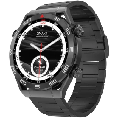 DT NO.1 Ultra Mate Negro con Correa Metálica Negra - Smartwatch