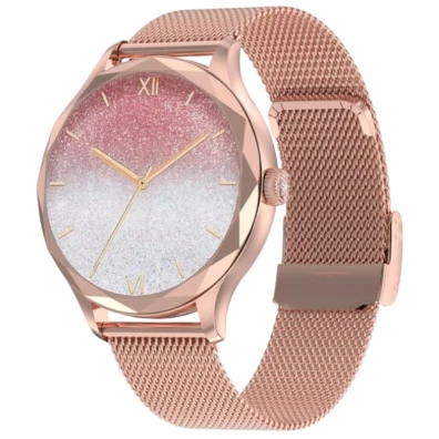 Reloj Inteligente DT NO.1 DT Diamond Dorado con Correa Metálica
