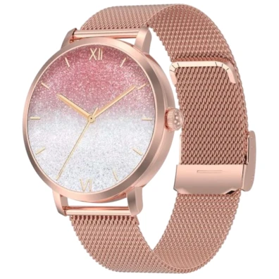 Reloj Inteligente DT NO.1 DT S Dorado con Correa Metálica